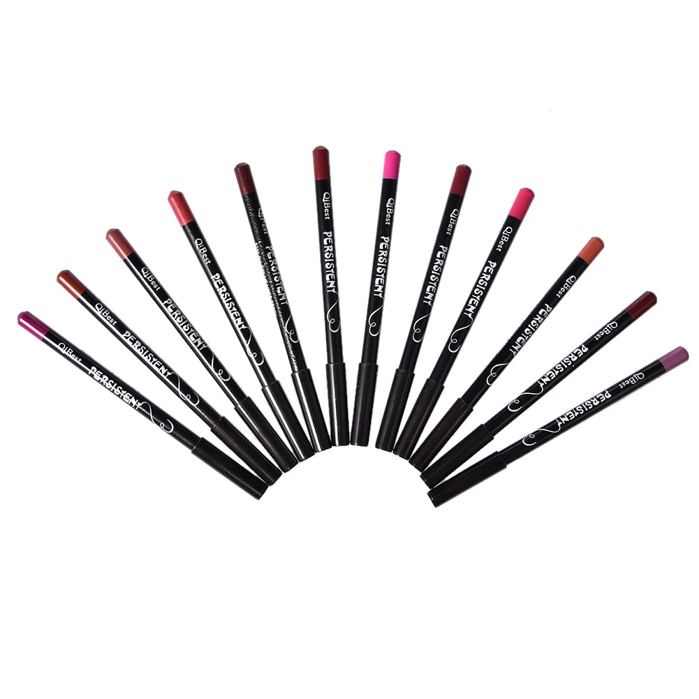 Set 12 pezzi Lipliner Matita Professionale si Lunga Durata Impermeabile