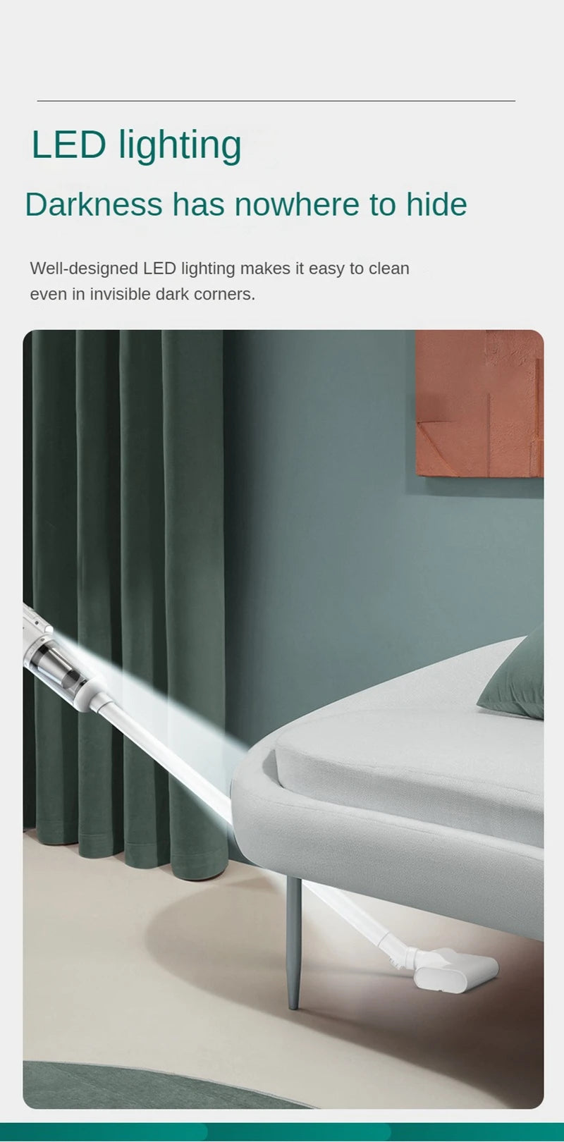 Aspirapolvere portatile 6500Pa Potente aspirapolvere wireless Leggero portatile Dustbuster pulizia della casa