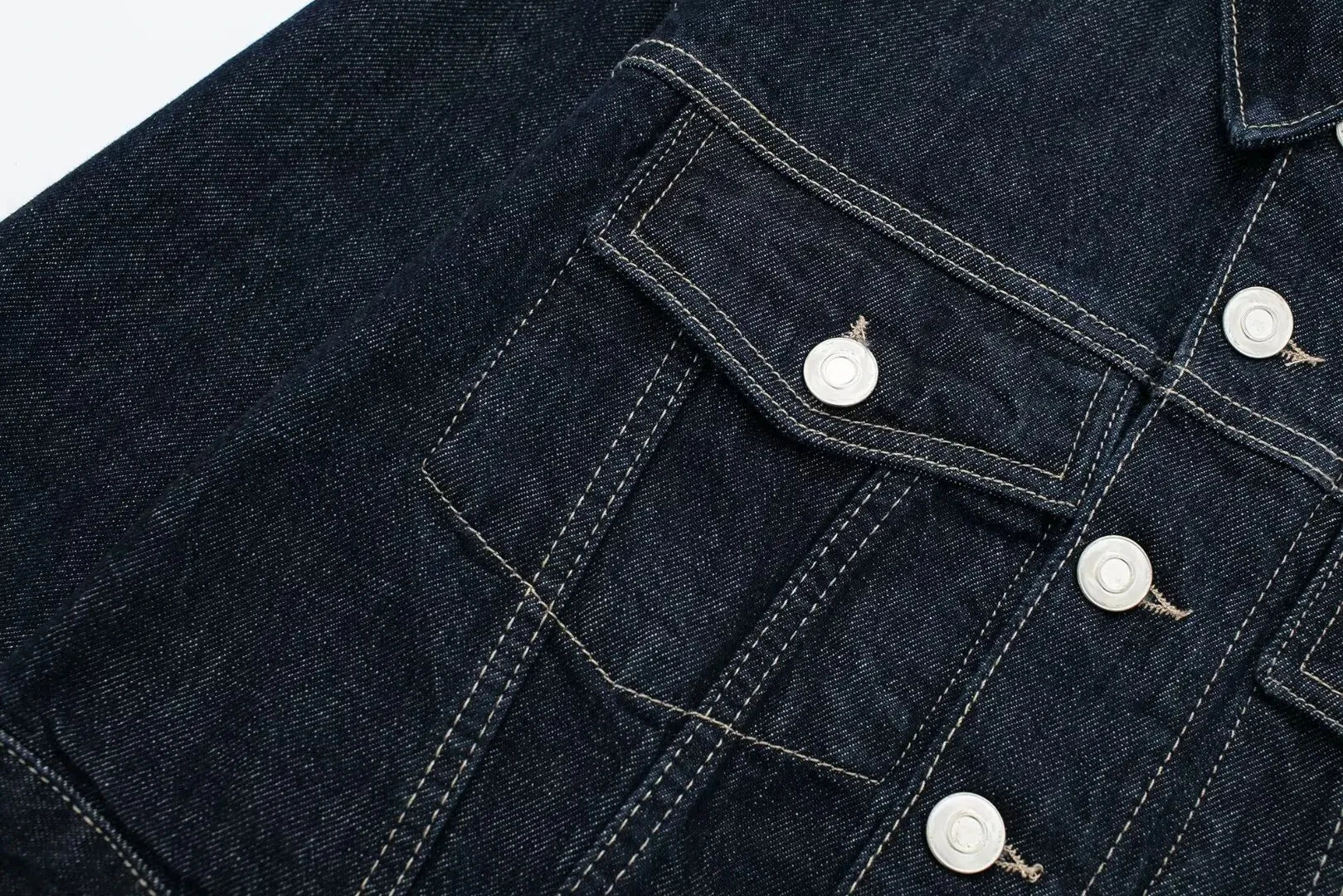 Set Casual Risvolto Manica Lunga Crop Giacca Bottoni Femminile Vintage Gamba Larga Jeans