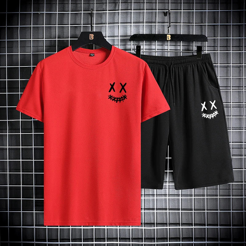 Set da Uomo T-shirt slim fit + pantaloncini