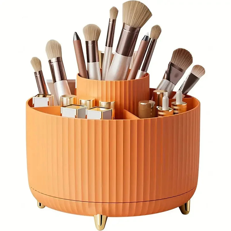 Organizzatore a 360 gradi per trucco 5 slot Pennelli per trucco