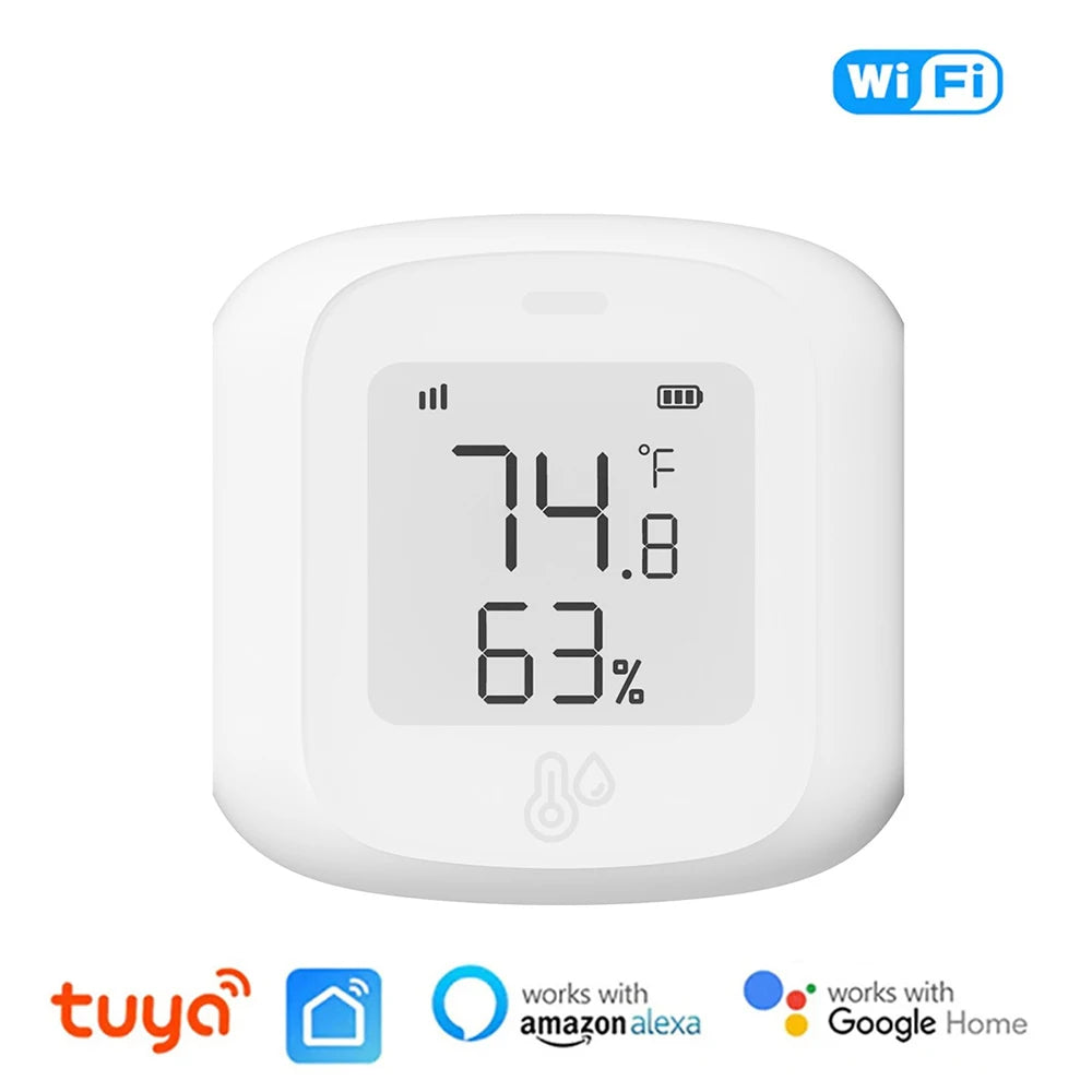 Tuya Smart WiFi Bluetooth Temperatura Umidità Sensore Wireless Home Retroilluminazione Termometro Igrometro APP Rilevatore di controllo remoto