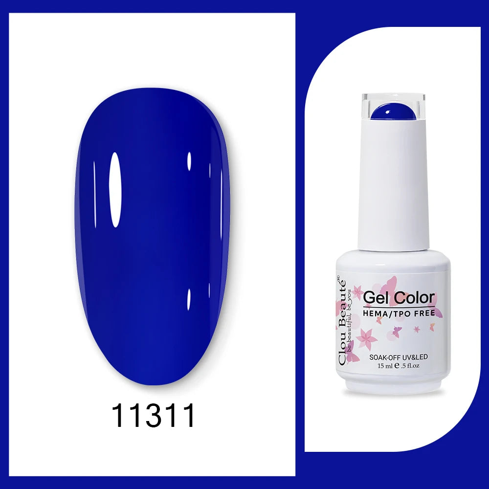 CLOU BEAUTÈ  15/10ml Semipermanente Gel Smalto Unghie 400 colori disponibili