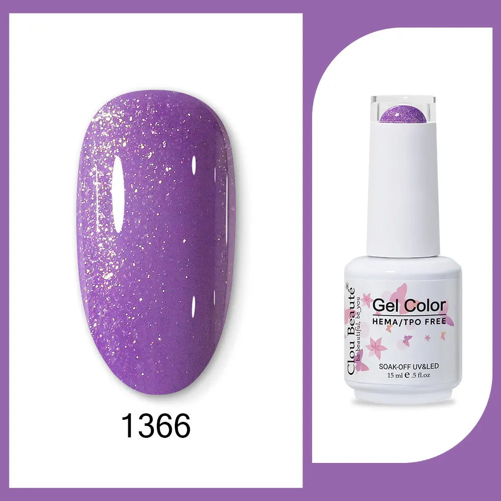 CLOU BEAUTÈ  15/10ml Semipermanente Gel Smalto Unghie 400 colori disponibili