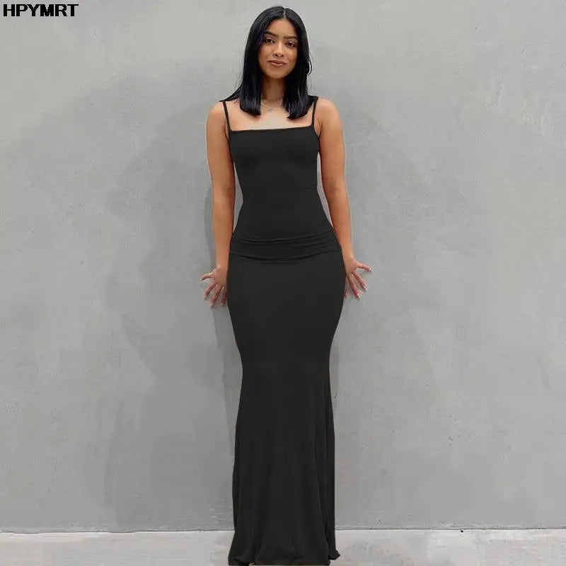 Abito Eleganti Satin Slip Senza Maniche