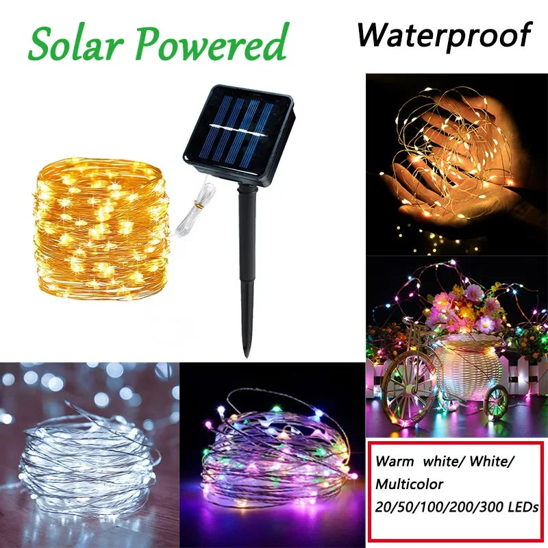 LED Solare per giardino 7M/12M/22M/32M