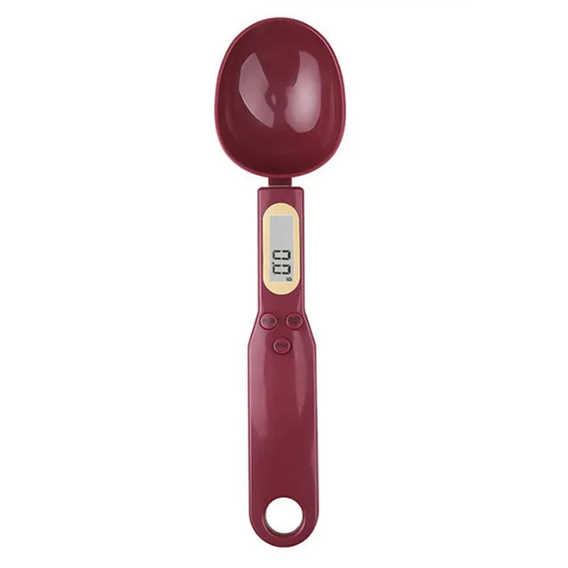 Mini Bilancia a cucchiaio Bilancia da cucina digitale, 0,1-500g, Cucchiaio di misura del peso per Farina, Latte, Caffè in polvere,
