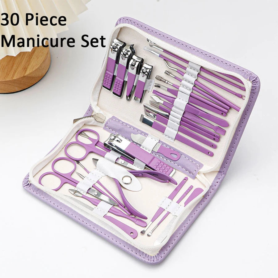 Manicure Set 30 in 1 Nail Clipper Set Nail Kit