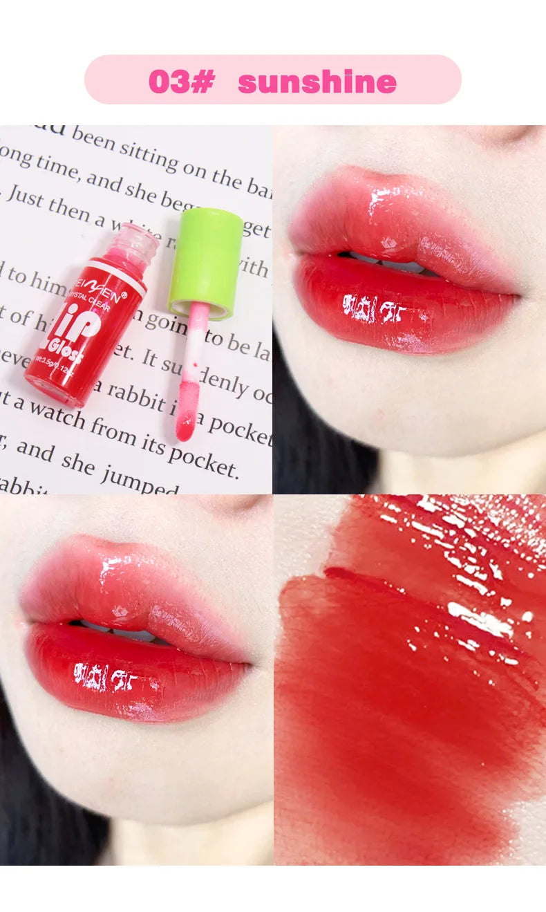 6 pezzi Glass Lip Gloss Set Idratante