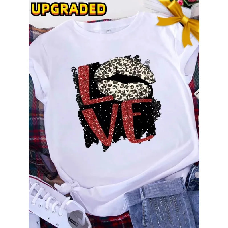 Brave Soul American Retro T-shirt Donna Manica corta Casual Top Oversize