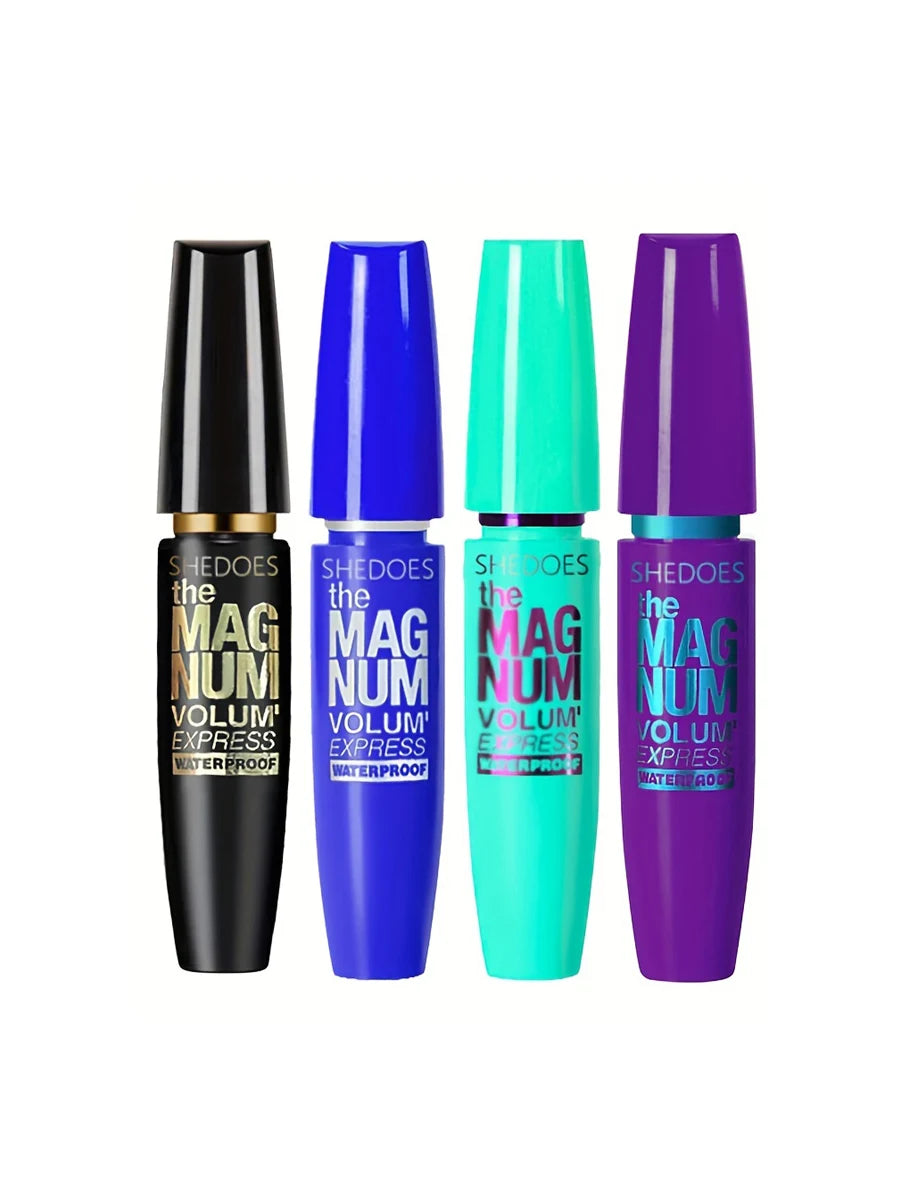 Mascara nero 4D Ispessimento, allungamento, arricciatura, mascara in fibra liquida impermeabile