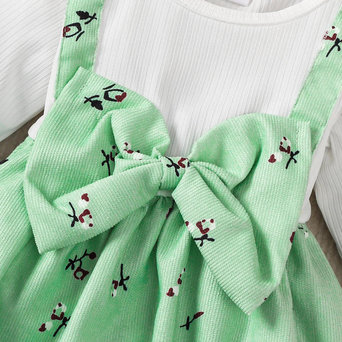 Set vestito per bambina per bambini Princess Dress +Fiocco  0-24 mesi