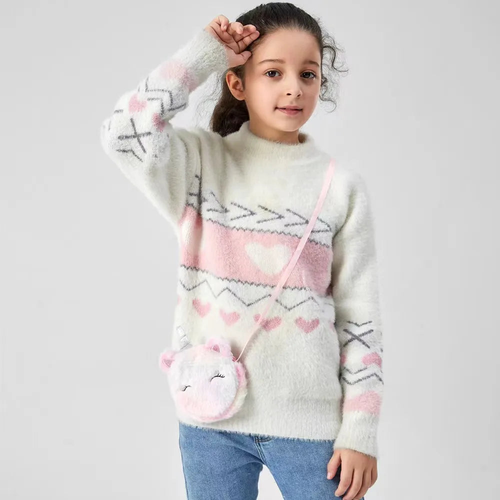 Borsa a tracolla di peluche per bambini Unicorno