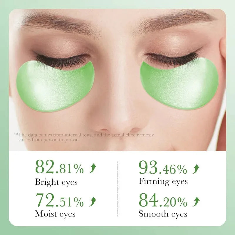 60 pz maschera per gli occhi ad aloe vera anti occhiaie, antirughe e per le borse