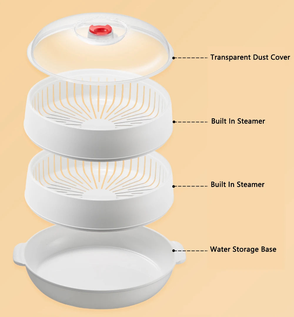 COOKER KING Microonde con Riscaldamento a Vapore Domestico di Grande Capacità