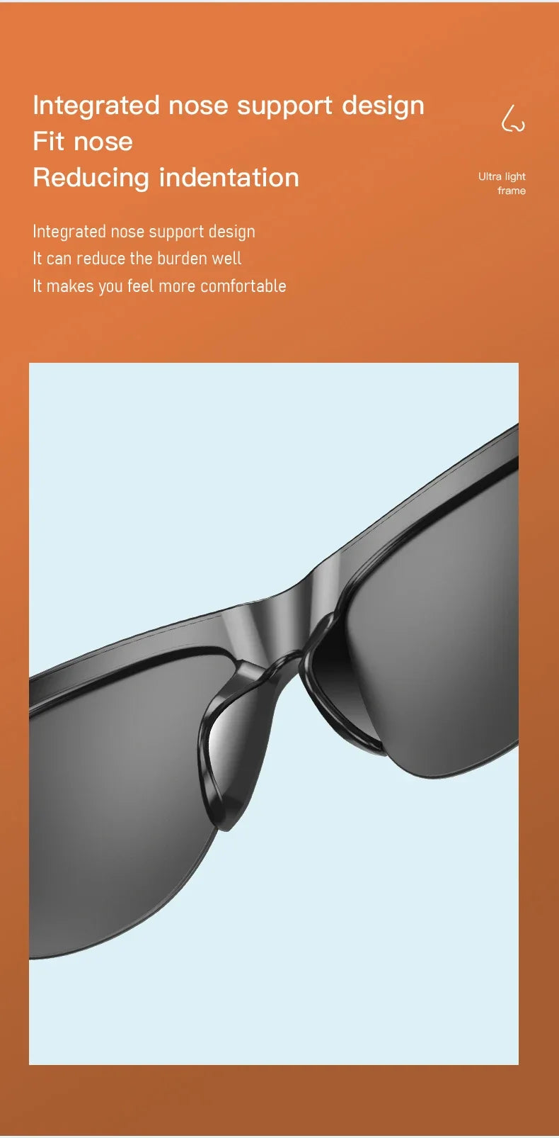 Nuovi occhiali da sole Smart Bluetooth V5.3 Occhiali da vista Cuffie sportive all’aperto HIFI Tecnologia  Anti-touch UV per uomini e donne