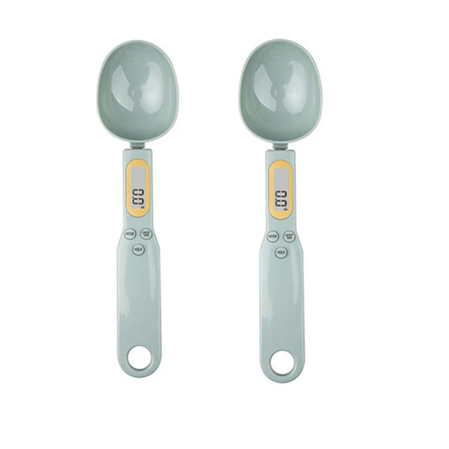 Mini Bilancia a cucchiaio Bilancia da cucina digitale, 0,1-500g, Cucchiaio di misura del peso per Farina, Latte, Caffè in polvere,