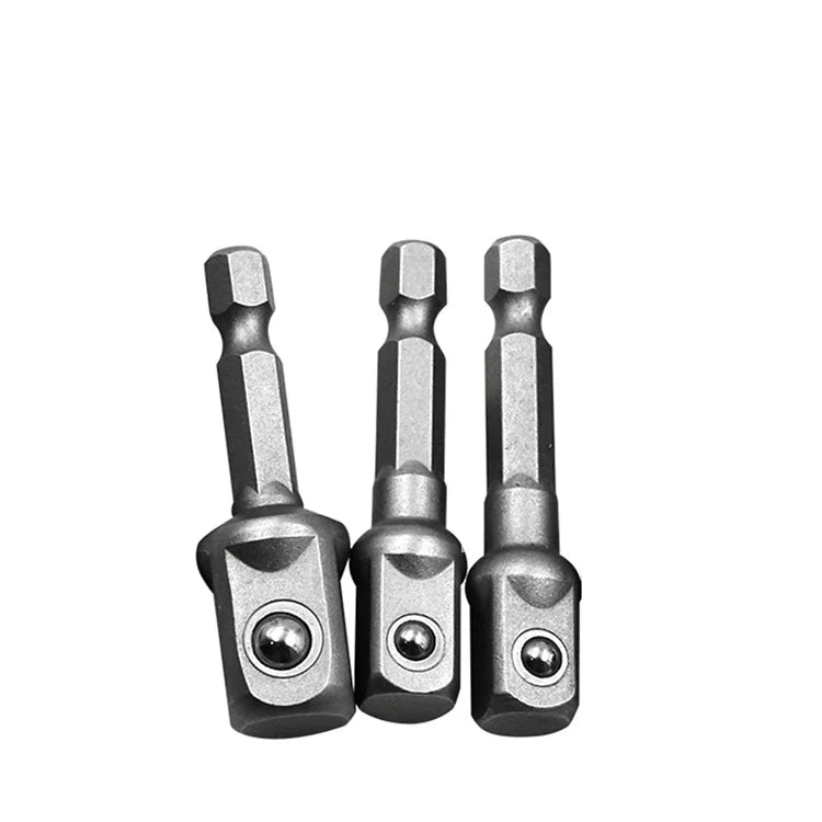 Set di adattatori cromati Stelo esagonale 1/4” 3/8” 1/2” Punte di estensione Set di barre Utensili elettrici TF003