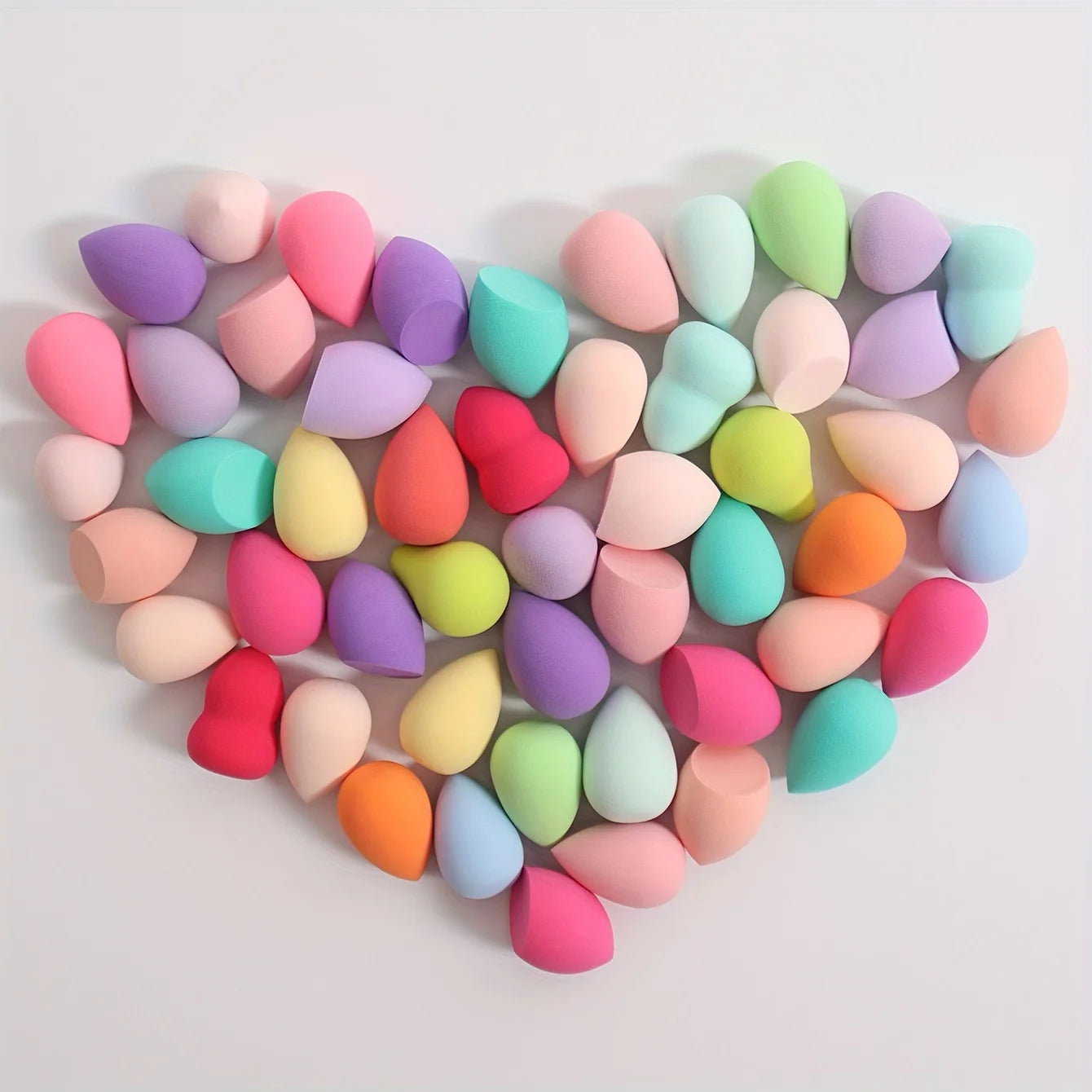 50/100 pezzi set di mini spugnette di varie forme e colori