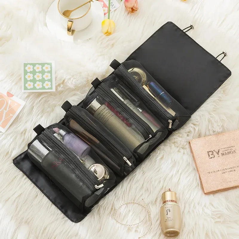 Borsa cosmetica pieghevole portatile 4 in 1