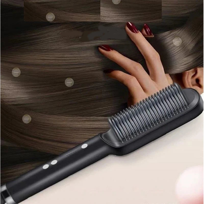 Spazzola per capelli elettrica in ceramica a riscaldamento rapido professionale