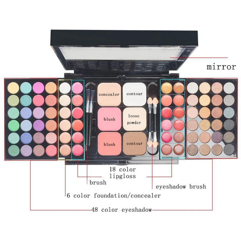 40/74/78 pz Palette trucco Verônni COMPLETA