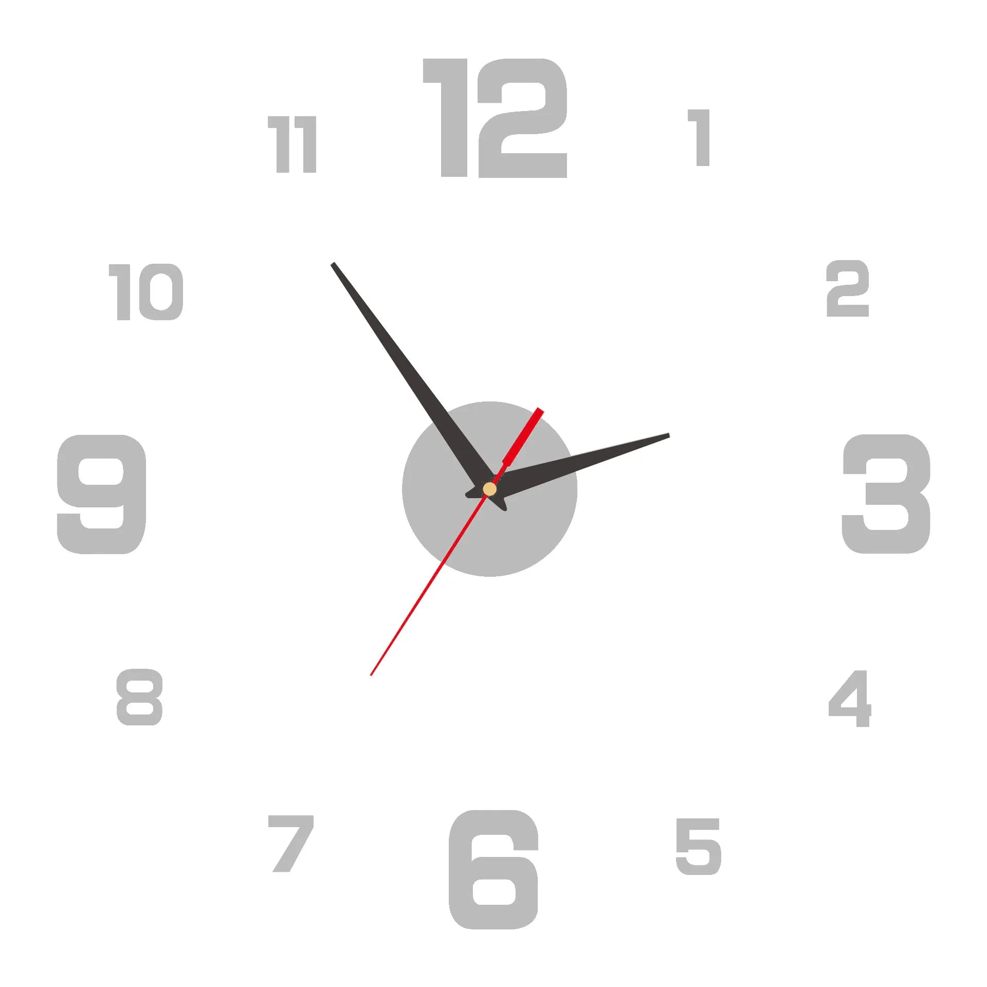 3D Orologio  senza cornice fai da te appeso a parete