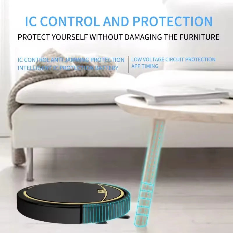 DERMA Robot aspirapolvere intelligente senza fili Multifunzionale Super silenzioso 2800AP Humidifying per uso domestico