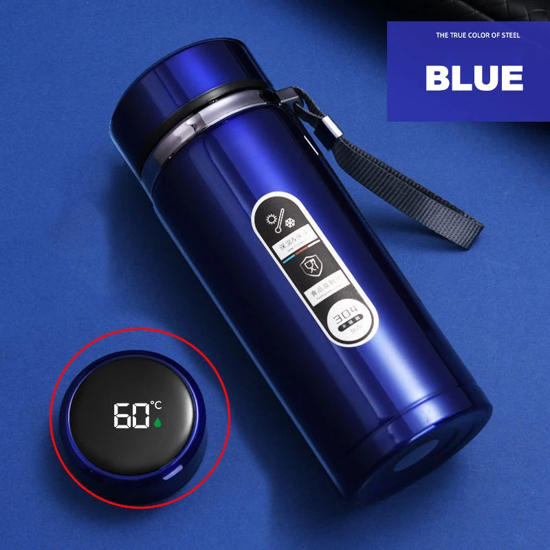 Bottiglia termica in acciaio inossidabile da 500ML-1 litro con display a temperatura a LED