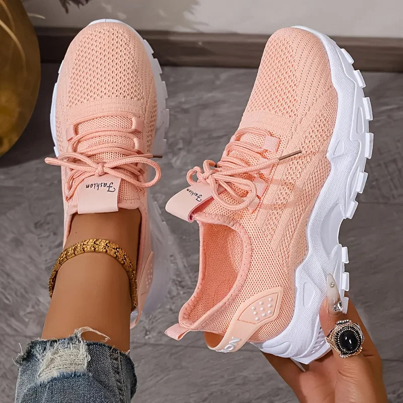 Sneakers in maglia traspirante Moda Comode Scarpe con suola morbida antiscivolo