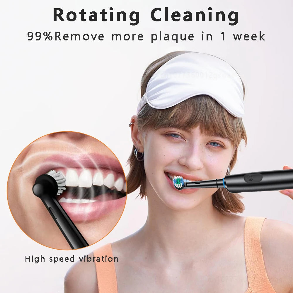 Spazzolino elettrico dentale con 4 testine