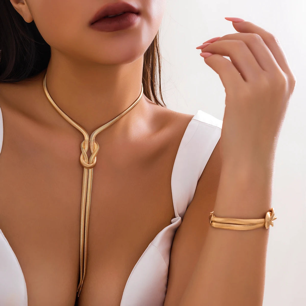 2 pezzi/set collana e braccialetto