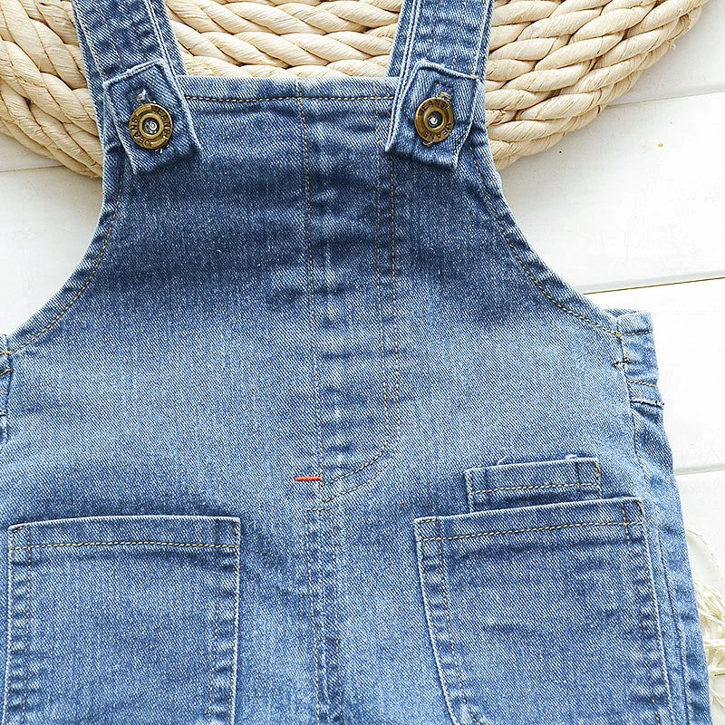 Tuta Salopette in denim per neonati Jeans morbidi