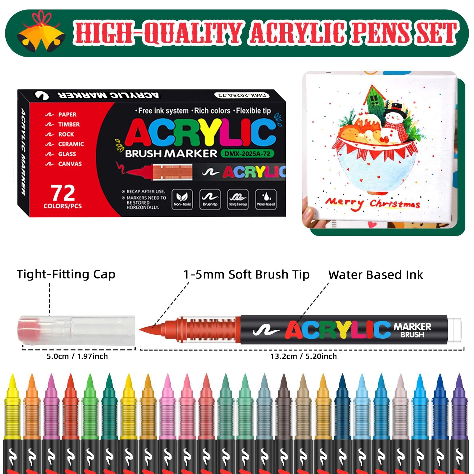 36-366 Colors Acrylic Set Waterproof Professional