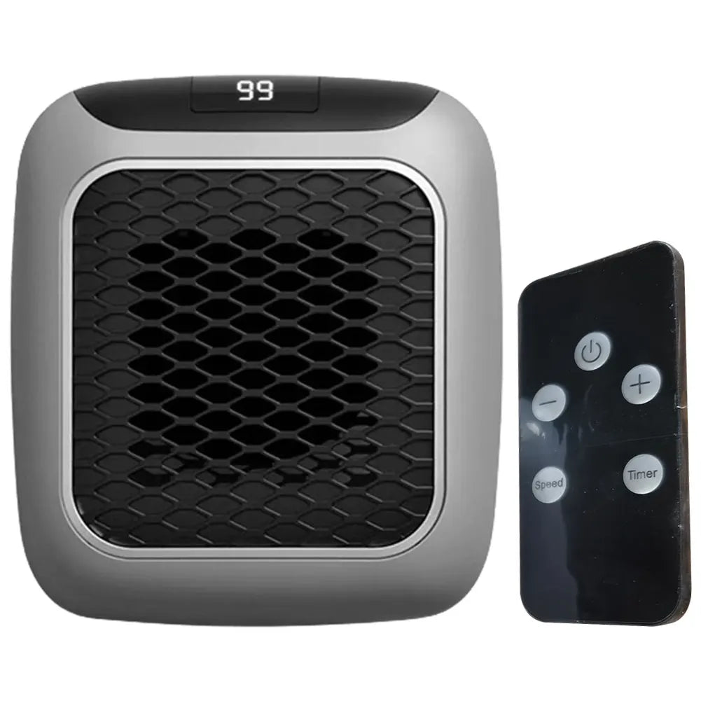Riscaldatore elettrico portatile Presa a parete Piccolo riscaldatore con termostato regolabile, timer programmabile di 12 ore, spegnimento automatico