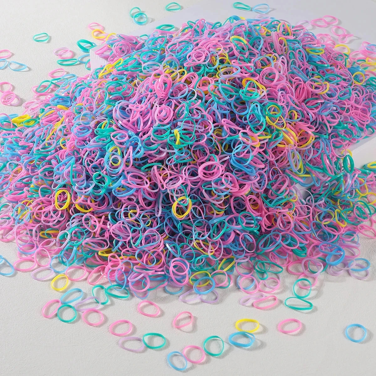 1000/2000Pcs mini elastici diversi colori