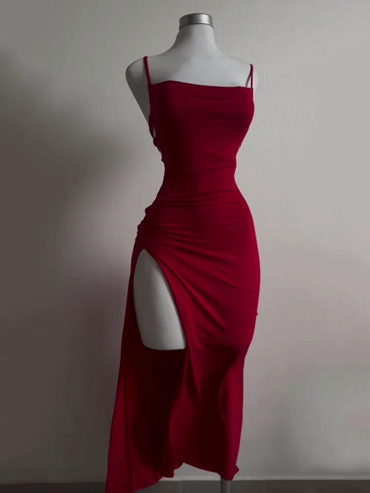 Vestito estate alta moda tracolla
