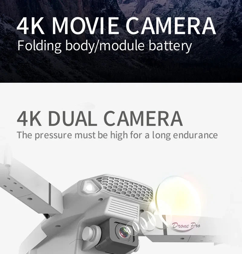 E88 Pro WiFi FPV Drone - Single/Dual 4K/1080P Camera, Grandangolare HD, Altitude Hold, pieghevole