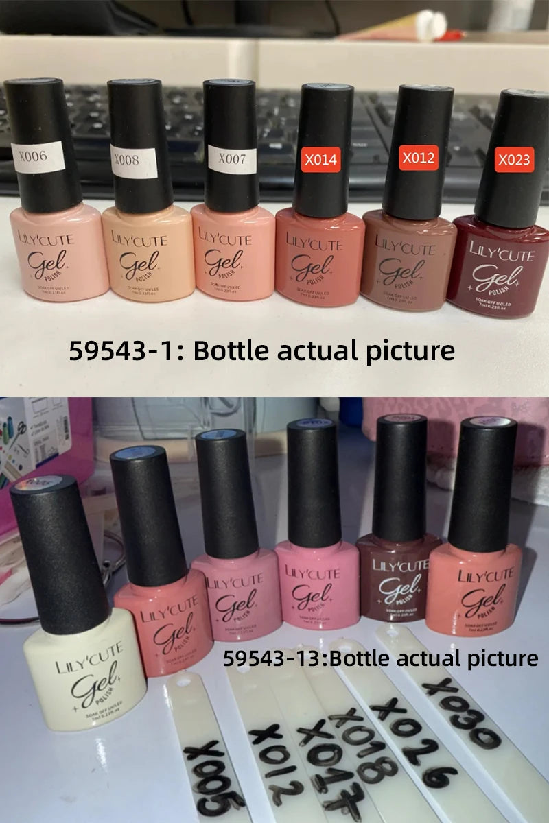 LILYCUTE 6Pcs/set 7ml Series Gel Smalto 125 Colori disponibili