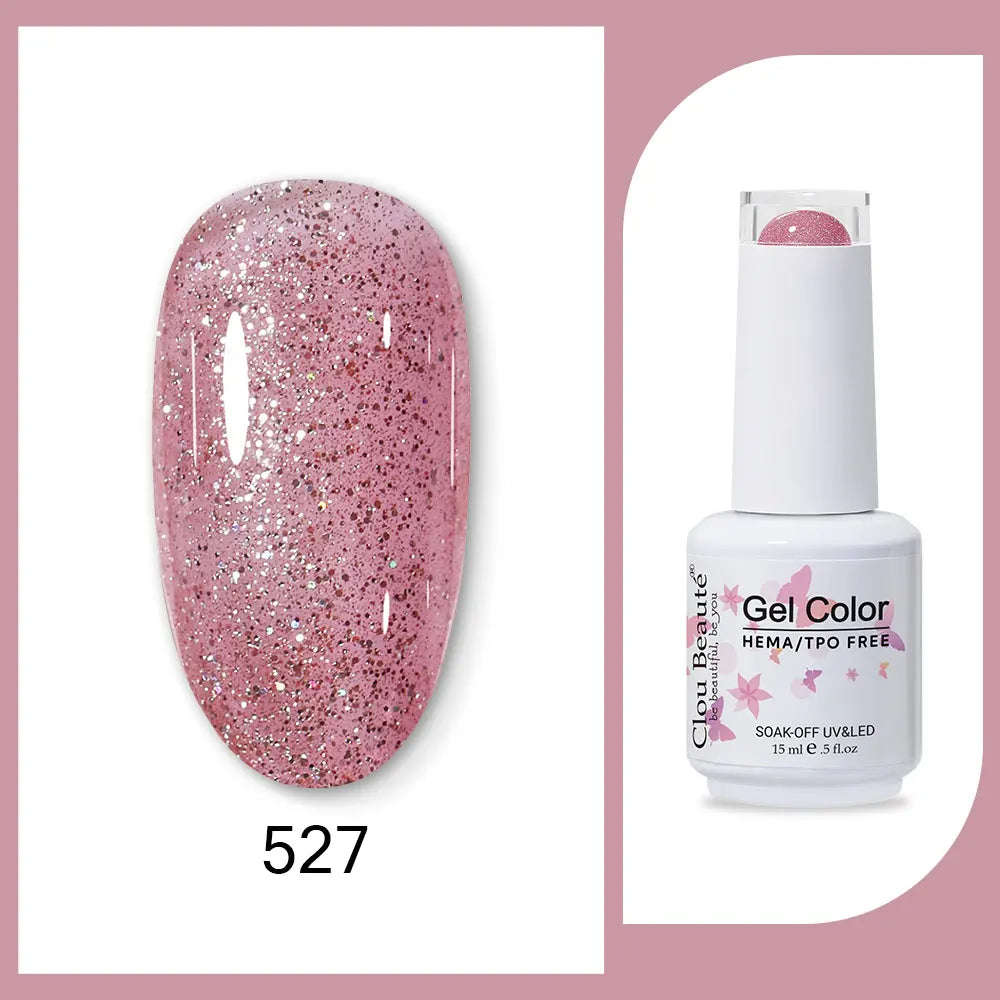 CLOU BEAUTÈ  15/10ml Semipermanente Gel Smalto Unghie 400 colori disponibili