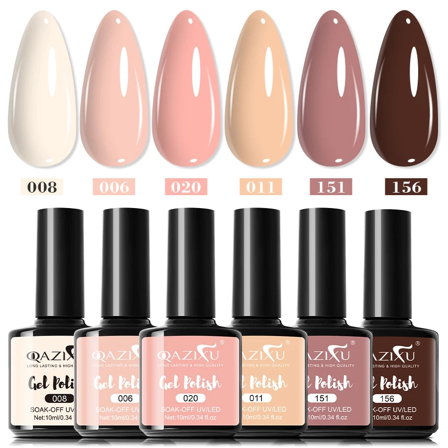 QAZIXU Gel per unghie per Nail Art SET 6 Pz