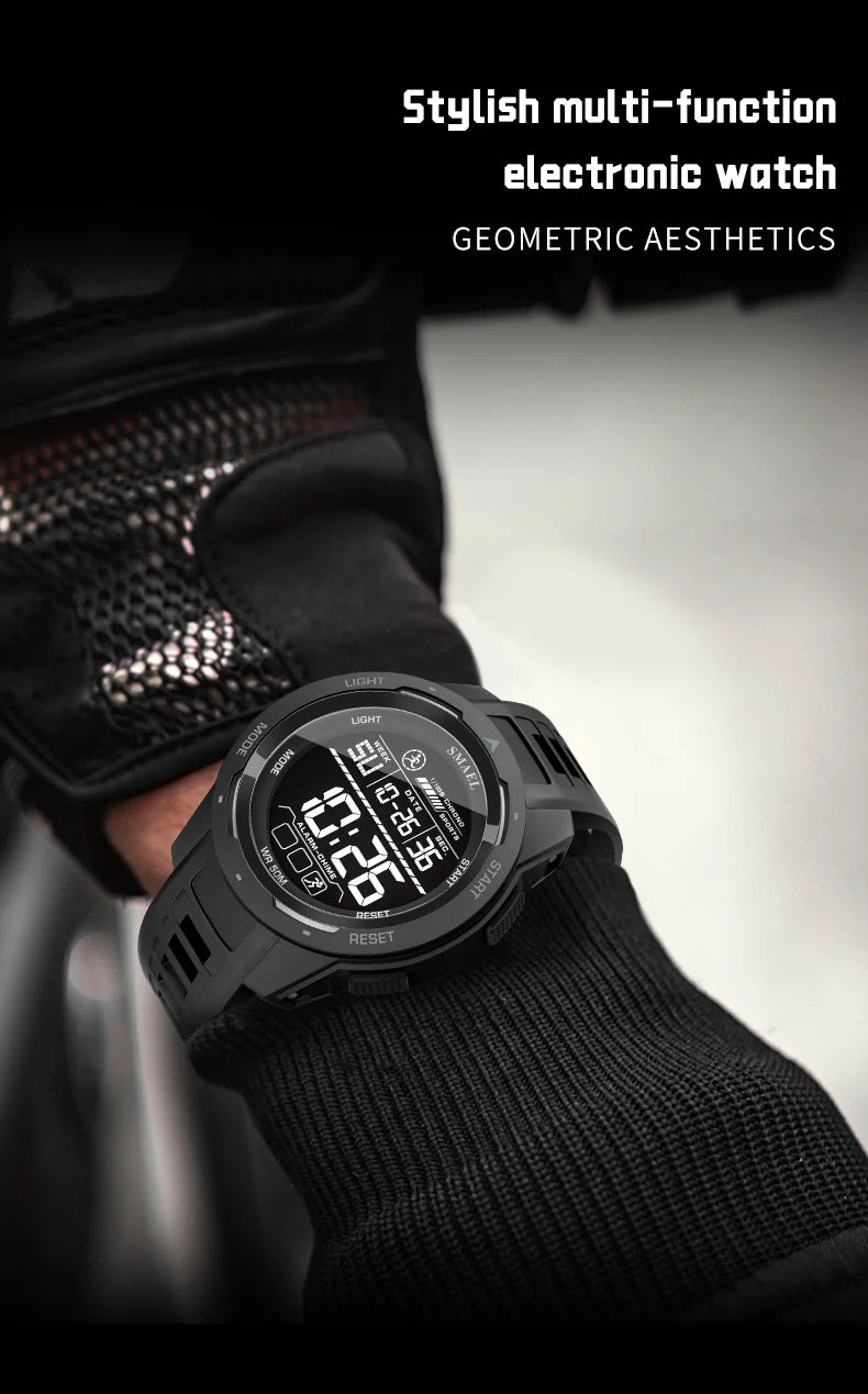 SMAEL Orologi da polso sportivi a LED Orologio impermeabile da uomo