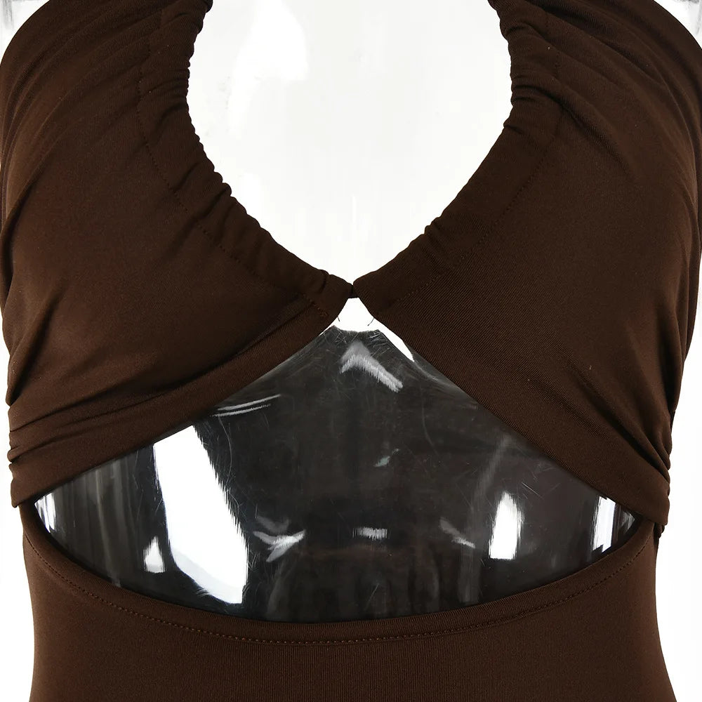 Abito Senza maniche Backless Dresses Slim