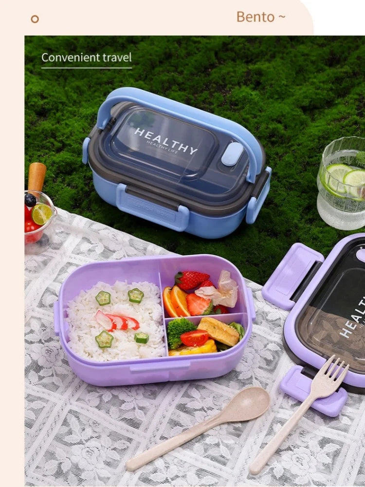 1200ML Box  per il pranzo a doppio strato Scomparto portatile