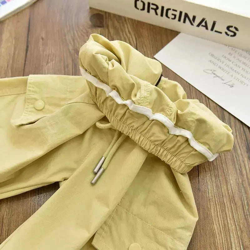 Vestiti primaverili alla moda per bambini Cargo Joggers Pantaloni elastici alla caviglia Pantaloni casual Leggero Traspirante