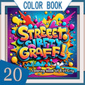 Libro da colorare di graffiti per adulti Design originale