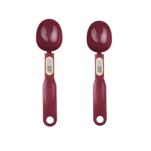 Mini Bilancia a cucchiaio Bilancia da cucina digitale, 0,1-500g, Cucchiaio di misura del peso per Farina, Latte, Caffè in polvere,
