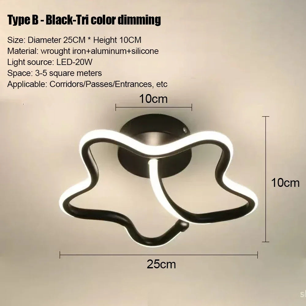 Luci da soffitto a strisce a LED stile moderno Forme multiple
