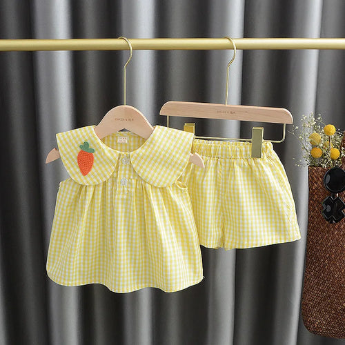 2 pezzi abito per bambina in cotone
