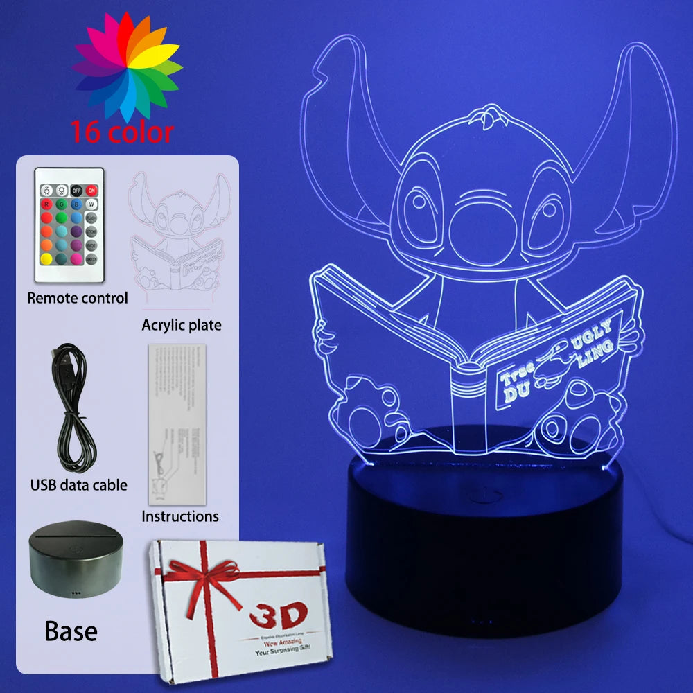 Lampada STITCH  LED Luce notturna Telecomando Smart Touch